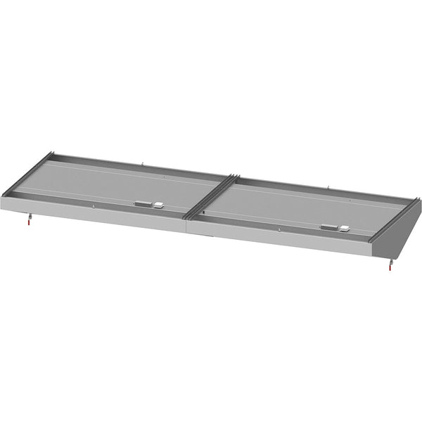 Stalgast Deckenhaube "Basic Line", Schrägform 4600 mm x 2000 mm mit Flammschutzfilter Typ B