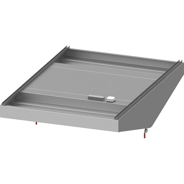 Stalgast Deckenhaube "Basic Line", Schrägform 1000 mm x 2400 mm mit Flammschutzfilter Typ B