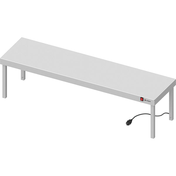 Stalgast Edelstahl Wärmebrücke 1-etagig 1100x400x400 mm mit Keramik-Infrarot-Strahlern