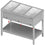 Stalgast Bain-Marie Standgerät mit separaten Becken für 3x GN1/11085x600x850 mm