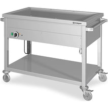 Stalgast Edelstahl Bain-Marie Wagen mit einem Becken, für 3x GN1/1205x600x850 mm