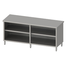 Stalgast Arbeitsschrank offen mit Grund-und Zwischenboden 2000x700x850 mm, verschweißt