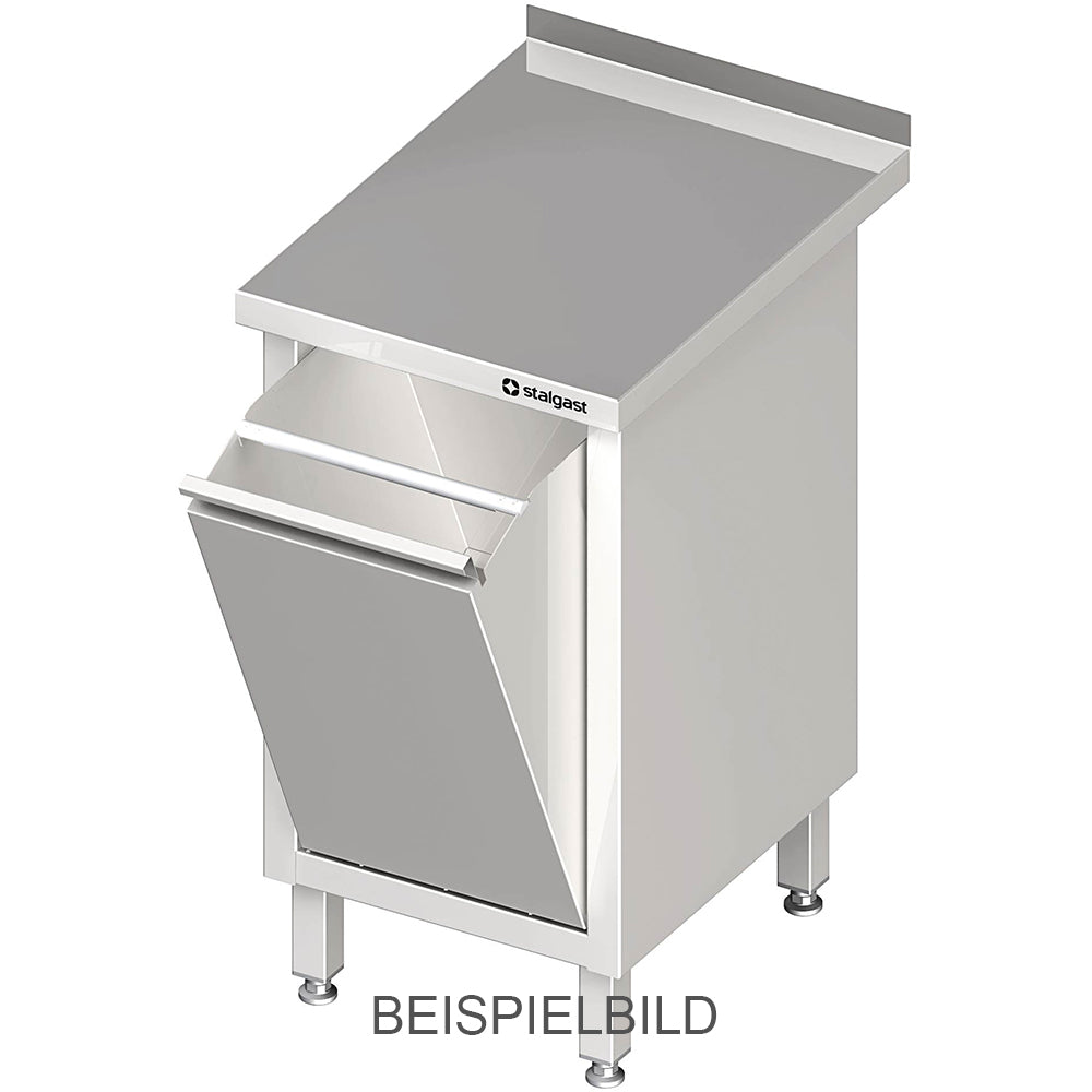 Stalgast Arbeitsschrank mit Abfallkipper 450x600x850 mm, ohne Aufkantung, verschweißt