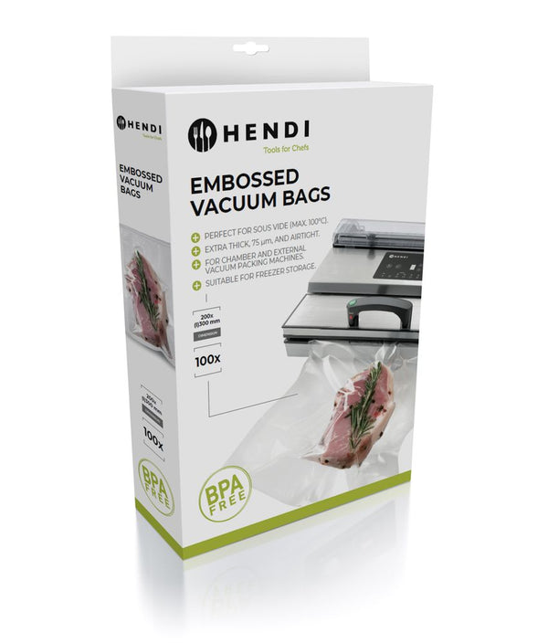HENDI Vakuum-Kochbeutel, geprägt