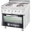 Stalgast Elektro-Herd mit 4 Kochplatten und Umluft-Backofen GN 1/1, Serie 700 ND