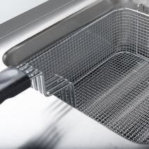 Stalgast Edelstahl Gas-Fritteuse, 17 Liter Einzelbecken, Serie 700 ND