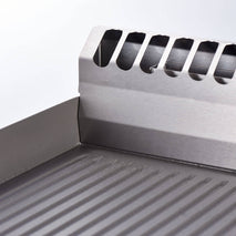 Stalgast Gas-Griddleplatte als Tischgerät, Serie 700 ND - ½ glatt / ½ gerillt 800x700x250 mm
