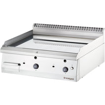 Stalgast Gas-Griddleplatte, glatt, verchromt als Tischgerät, Serie 700 ND, 800x700x250 mm (BxTxH)
