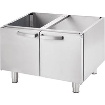 Stalgast Gas-Griddleplatte, glatt, verchromt als Tischgerät, Serie 700 ND, 800x700x250 mm (BxTxH)