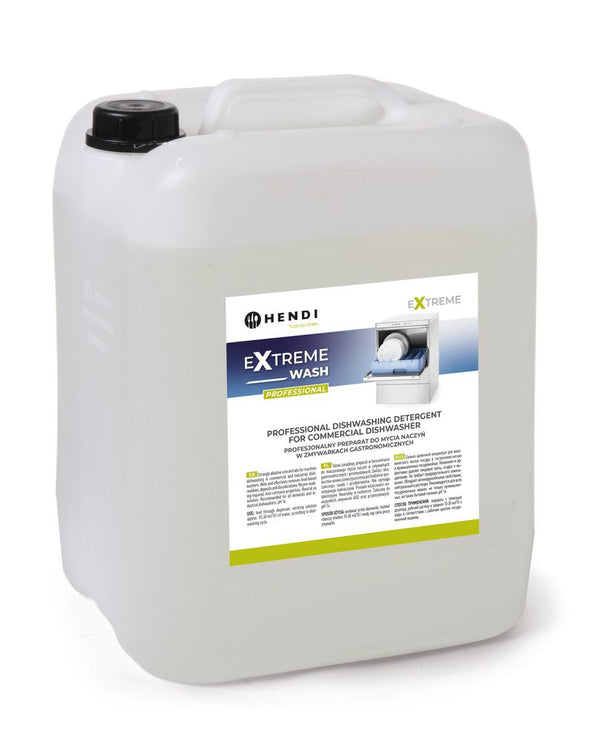 HENDI Extreme Wash Professionelles Geschirrspülmittel für Gewerbegeschirrspüler, 20 l für Geschirrspüler