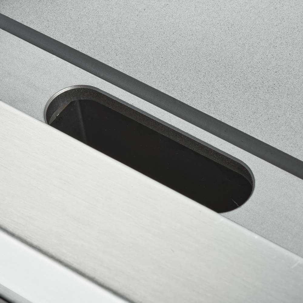 Stalgast Elektro-Griddleplatte als Standgerät - glatt, Unterbau offen, 400 x 700 x 850 mm (BxTxH)
