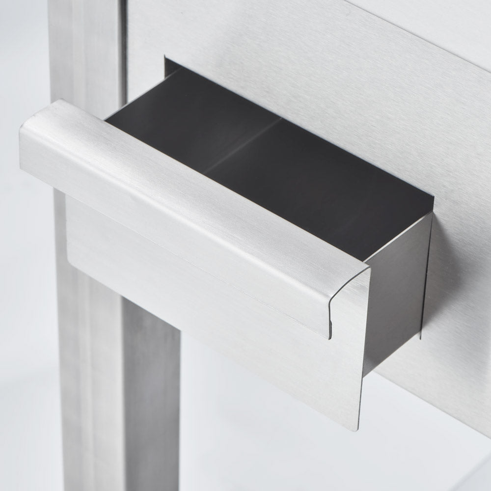 Stalgast Elektro-Griddleplatte als Standgerät - glatt, Unterbau offen, 800 x 700 x 850 mm (BxTxH)