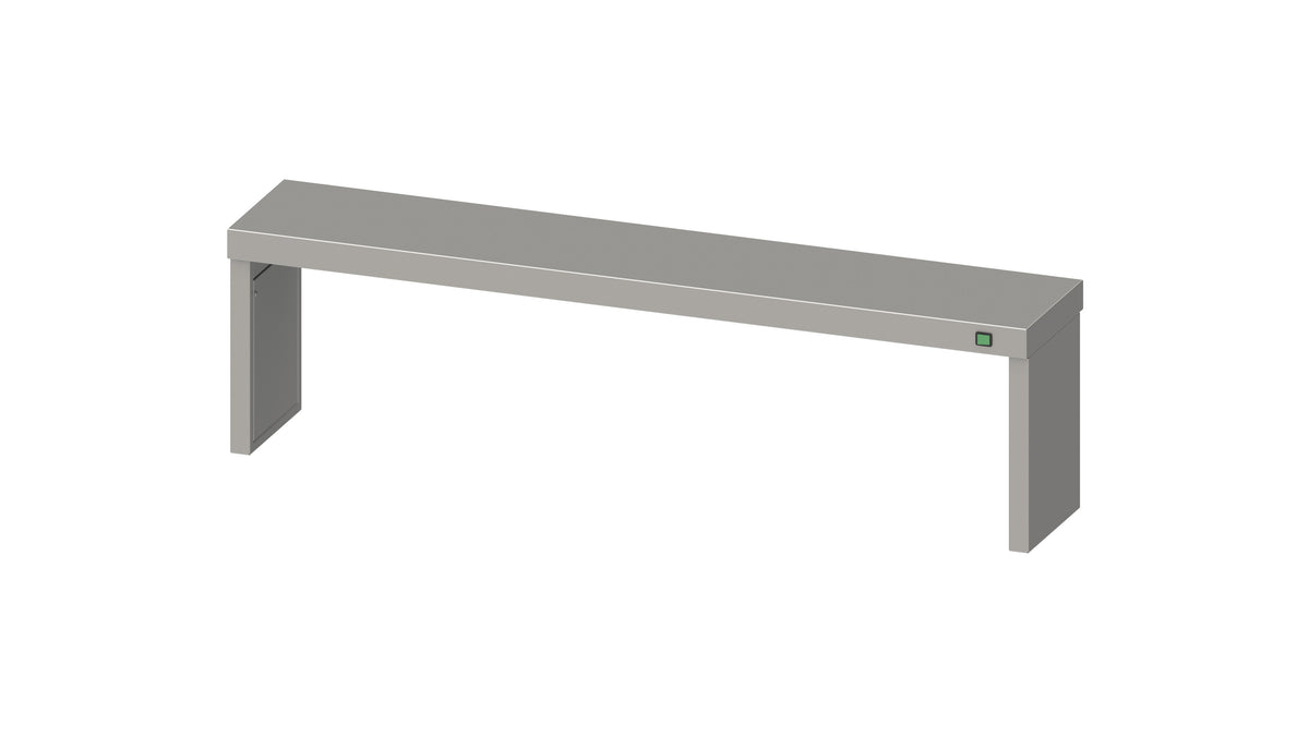 Stalgast Aufsatzbord Boxversion, mit LED-Beleuchtung 1100x300x450 mm