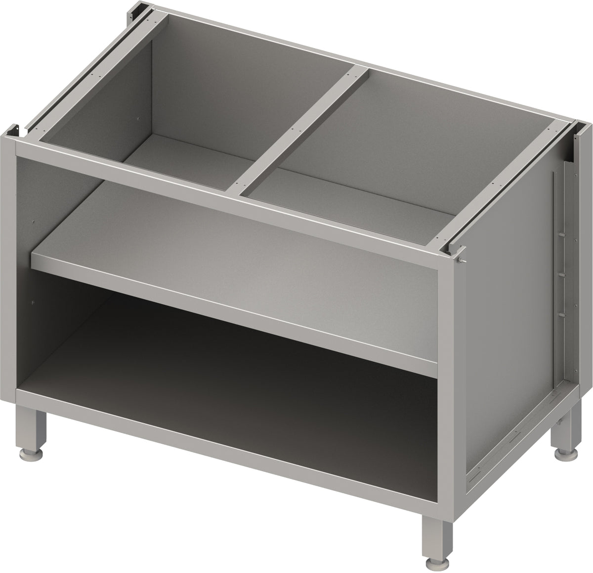 Stalgast Unterschrank BOX50 offen, mit Zwischenboden, 1600x640x700 mm