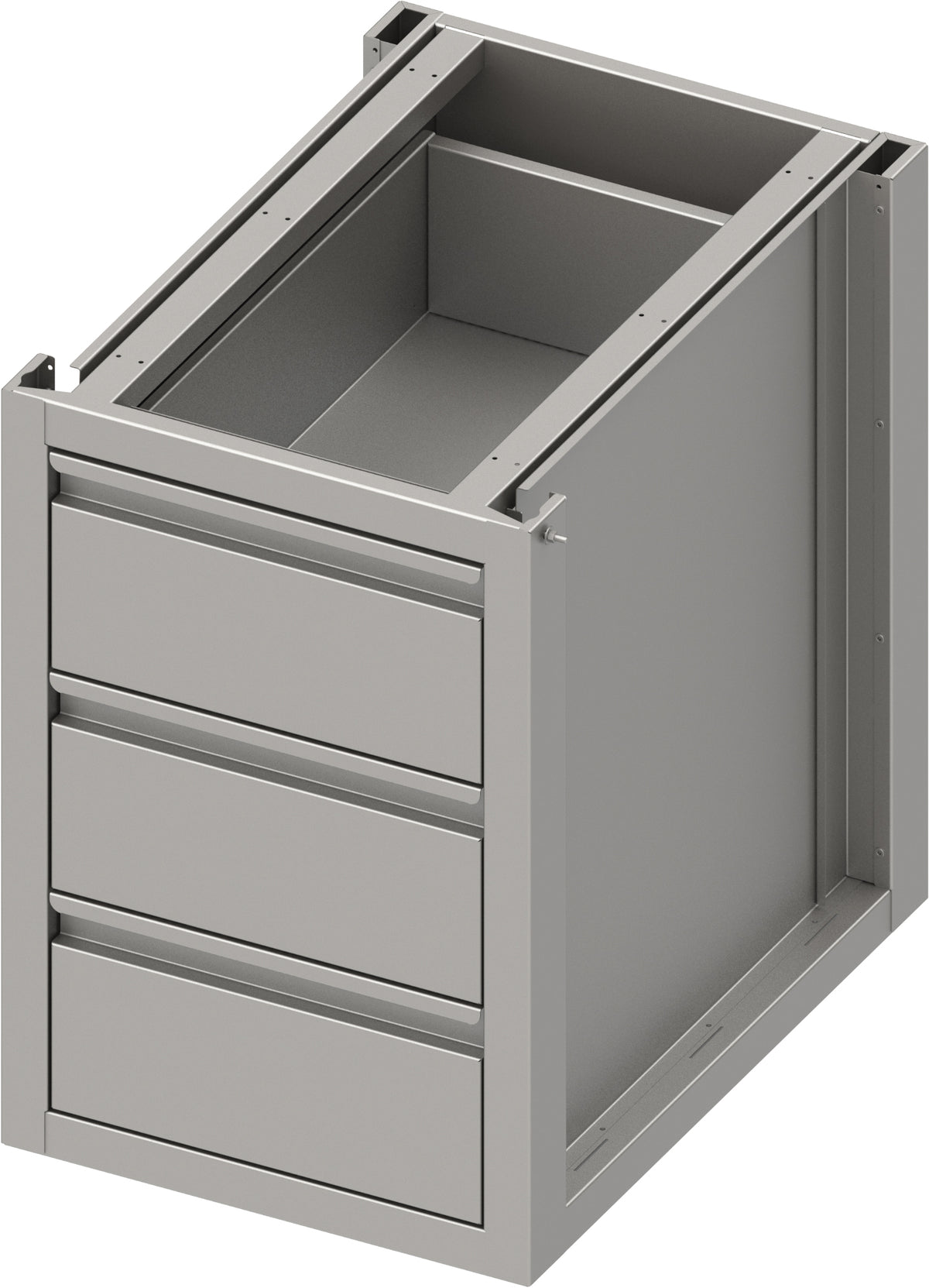 Stalgast Unterschrank BOX50 mit drei Schubladen 450x640x700 mm