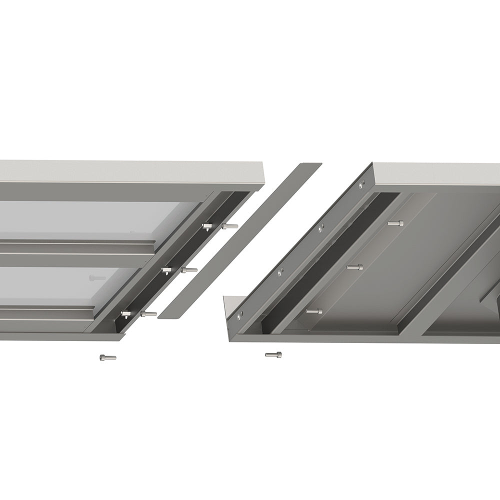 Stalgast Arbeitsplatte BOX50 1,2 mm,  2000x700x50 mm, mit Aufkantung