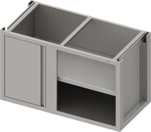 Stalgast Eckunterschrank BOX50 mit Flügeltür, Teil 1/2 für 540 mm Anbautiefe 1400x640x700 mm