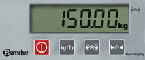 Bartscher Digitalwaage, 150Kg, 50g