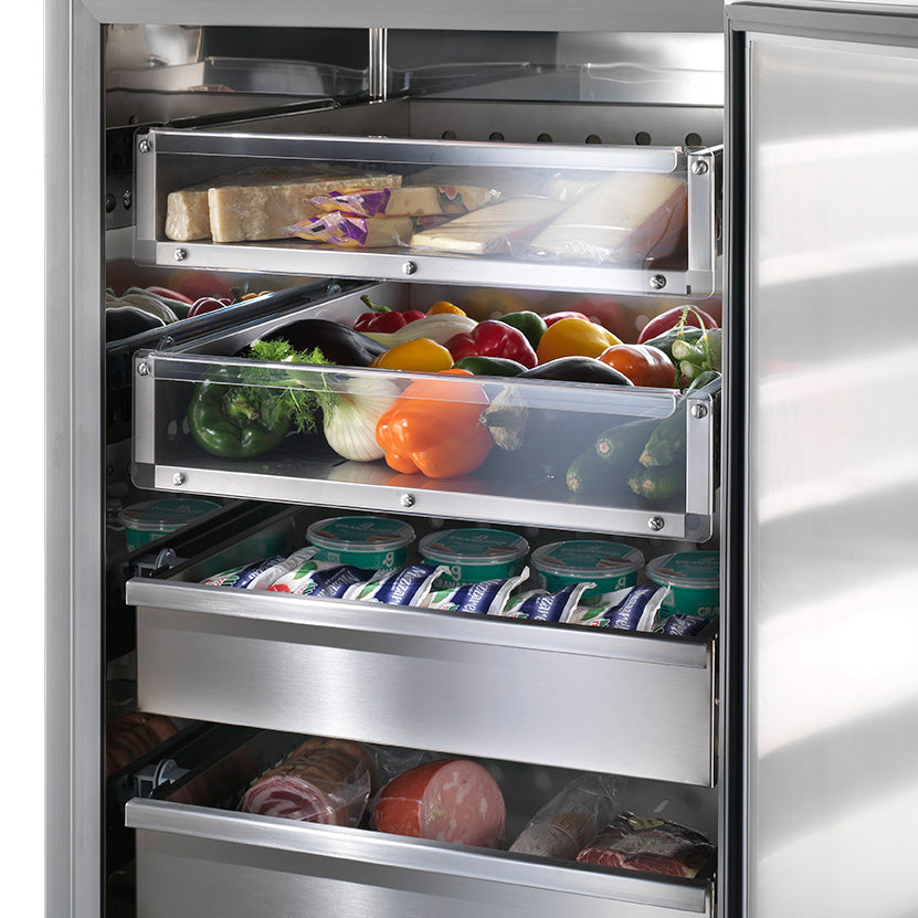 Mastro Kühlschrank 700 Liter aus Edelstahl, GN 2/1, -2°/+8°C, M-System
