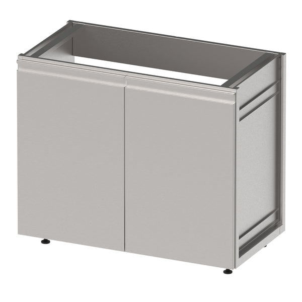 Stalgast Spülenunterschrank BarLINE mit Flügeltüren, 700x500x850 mm