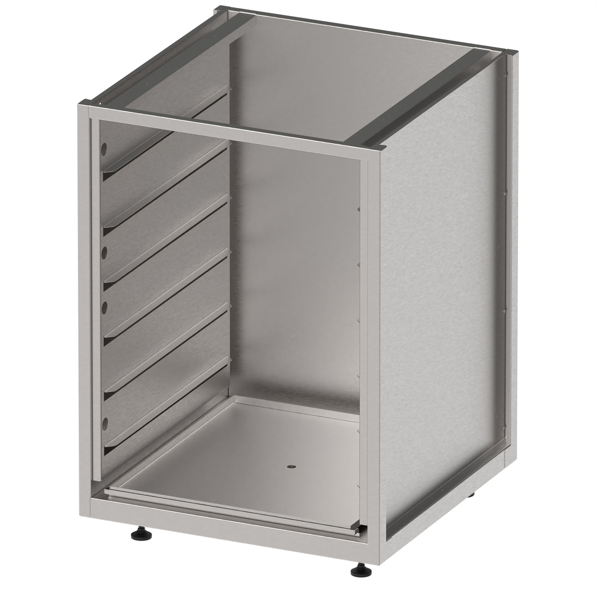 Stalgast Unterschrank BarLINE, offen, mit Einschüben für Spülkörbe, 600x600x850 mm
