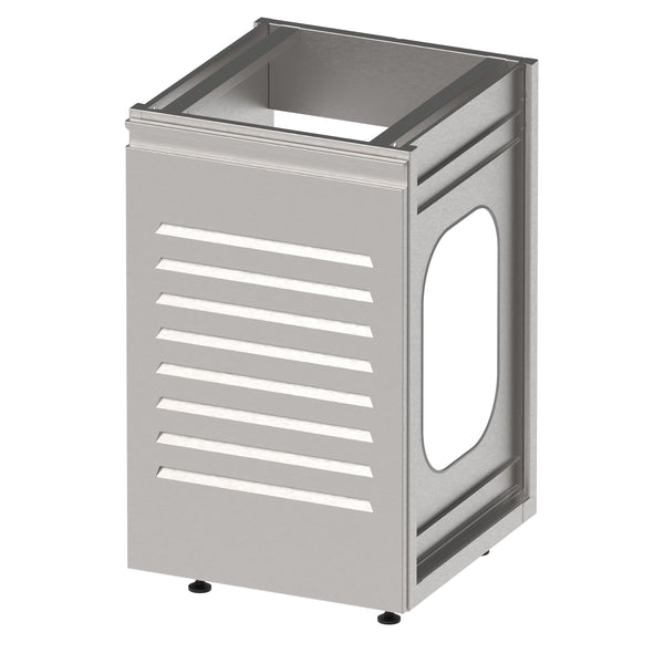 Stalgast Unterschrank BarLINE, für Aggregat, Flügeltür mit Lüftungsschlitzen, Seiten offen, 500x600x850 mm