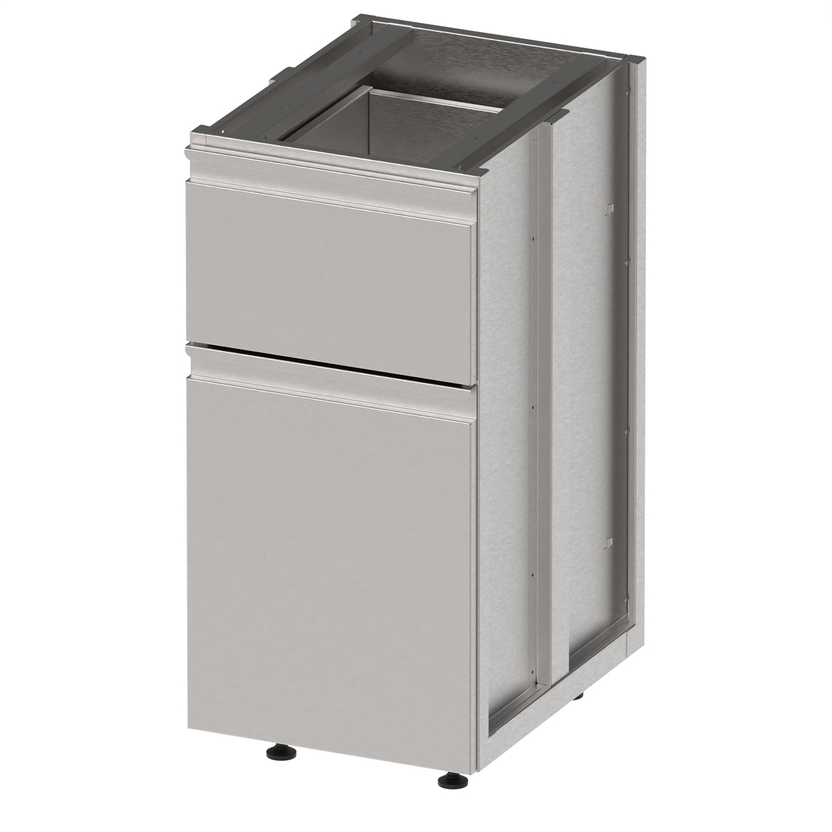 Stalgast Unterschrank BarLINE, mit zwei unterschiedlichen Schubladen, 600x600x850 mm