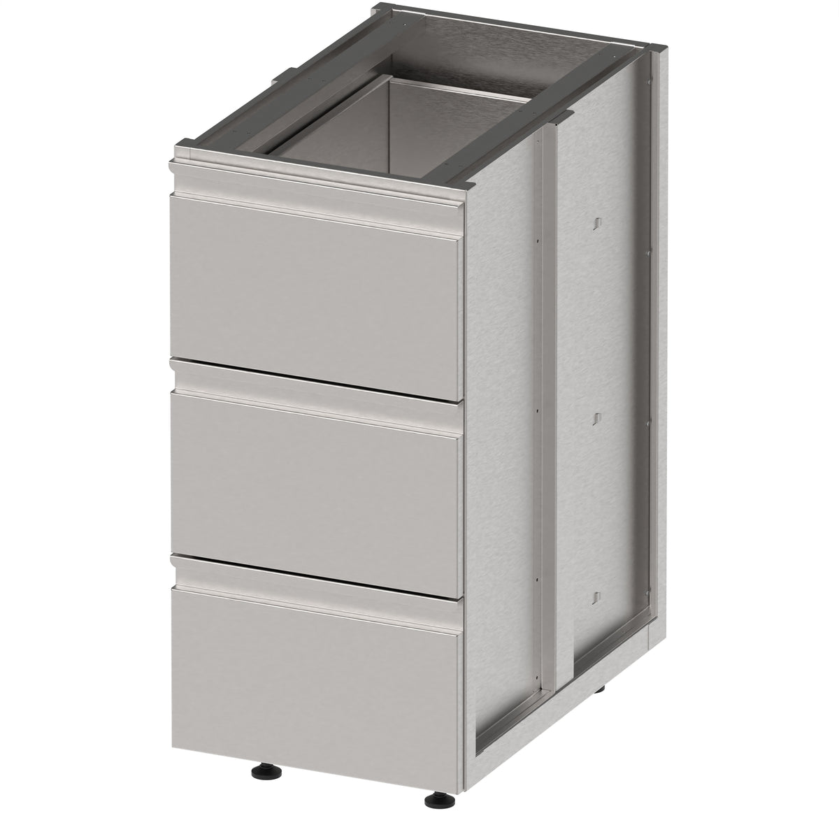 Stalgast Unterschrank BarLINE, mit drei Schubladen, 400x500x850 mm