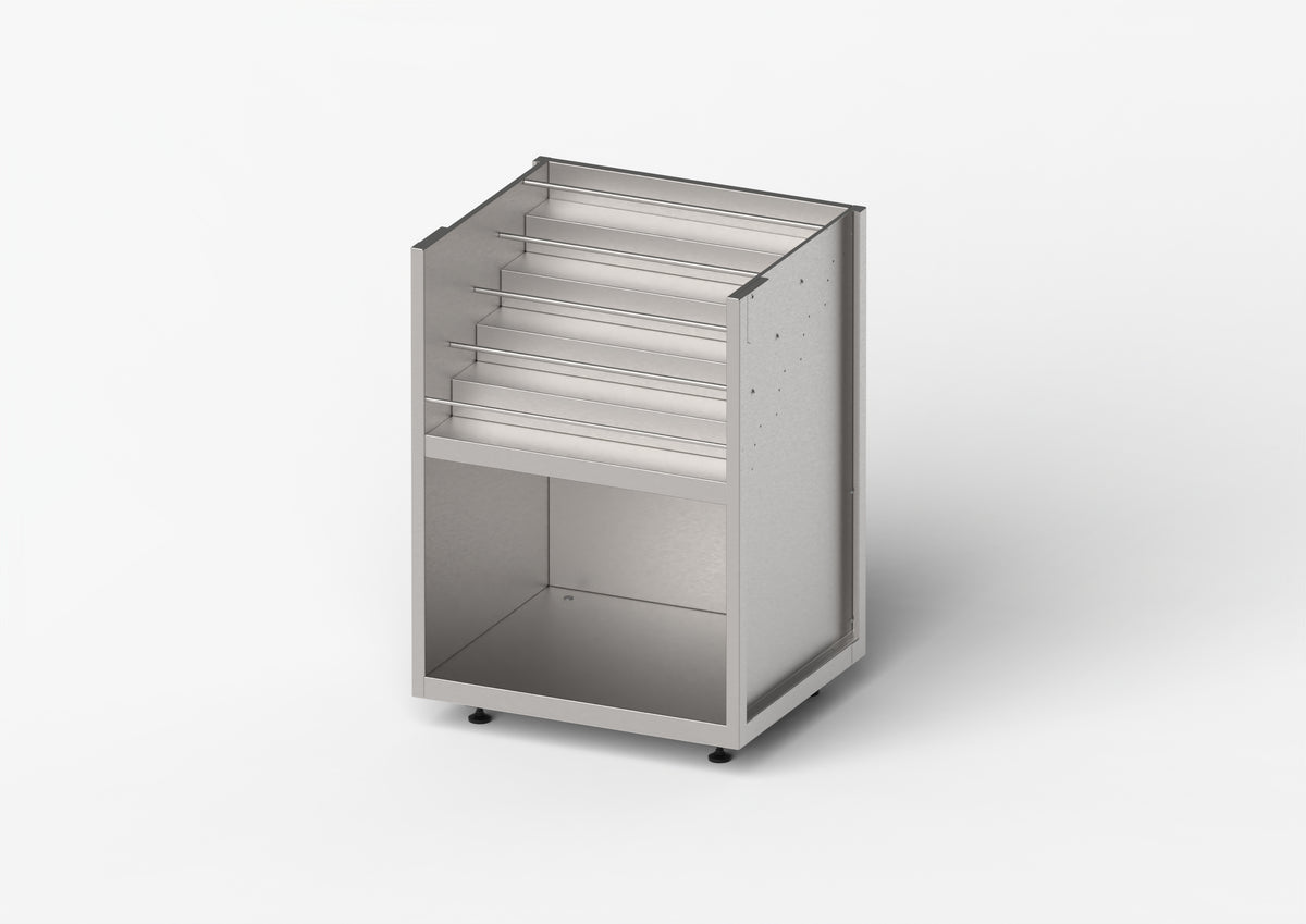 Stalgast Unterschrank BarLINE, offen, mit Flaschentreppe, 800x500x850 mm