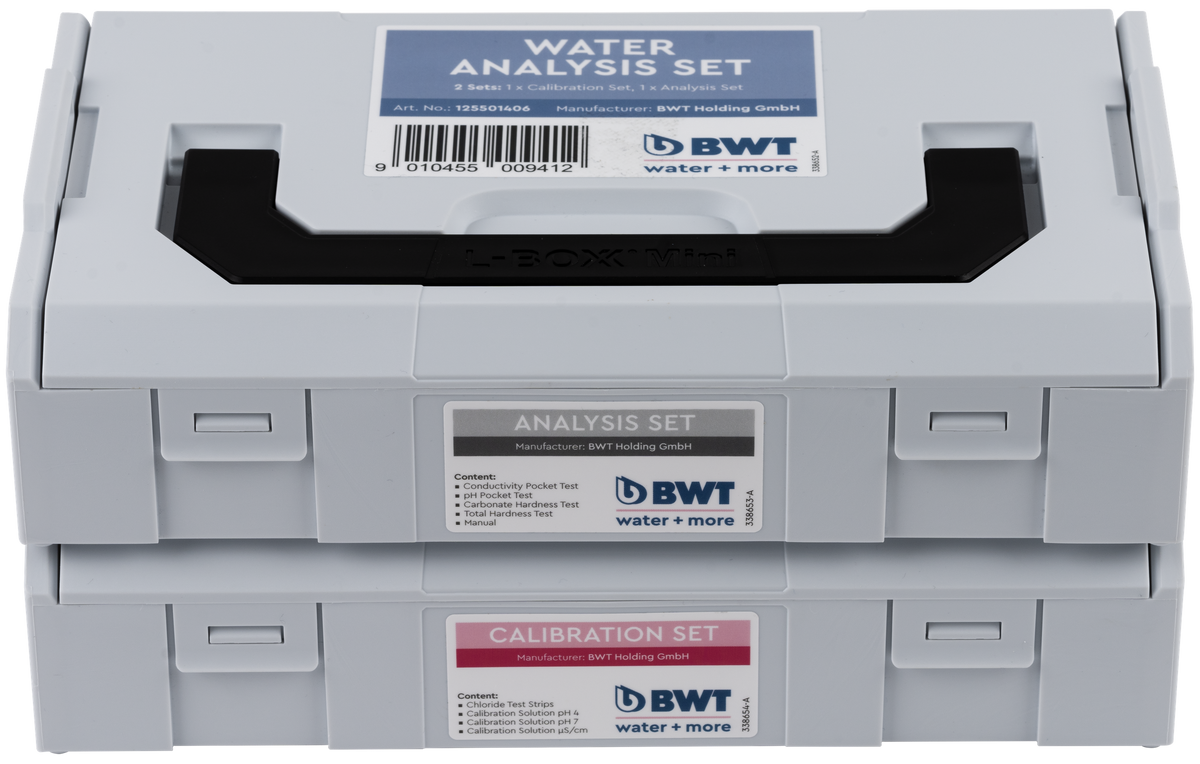 BWT Analysekoffer (pH-/ und Leitwert Messgerät, Karbonat-/ und Gesamthärte Messbesteck)