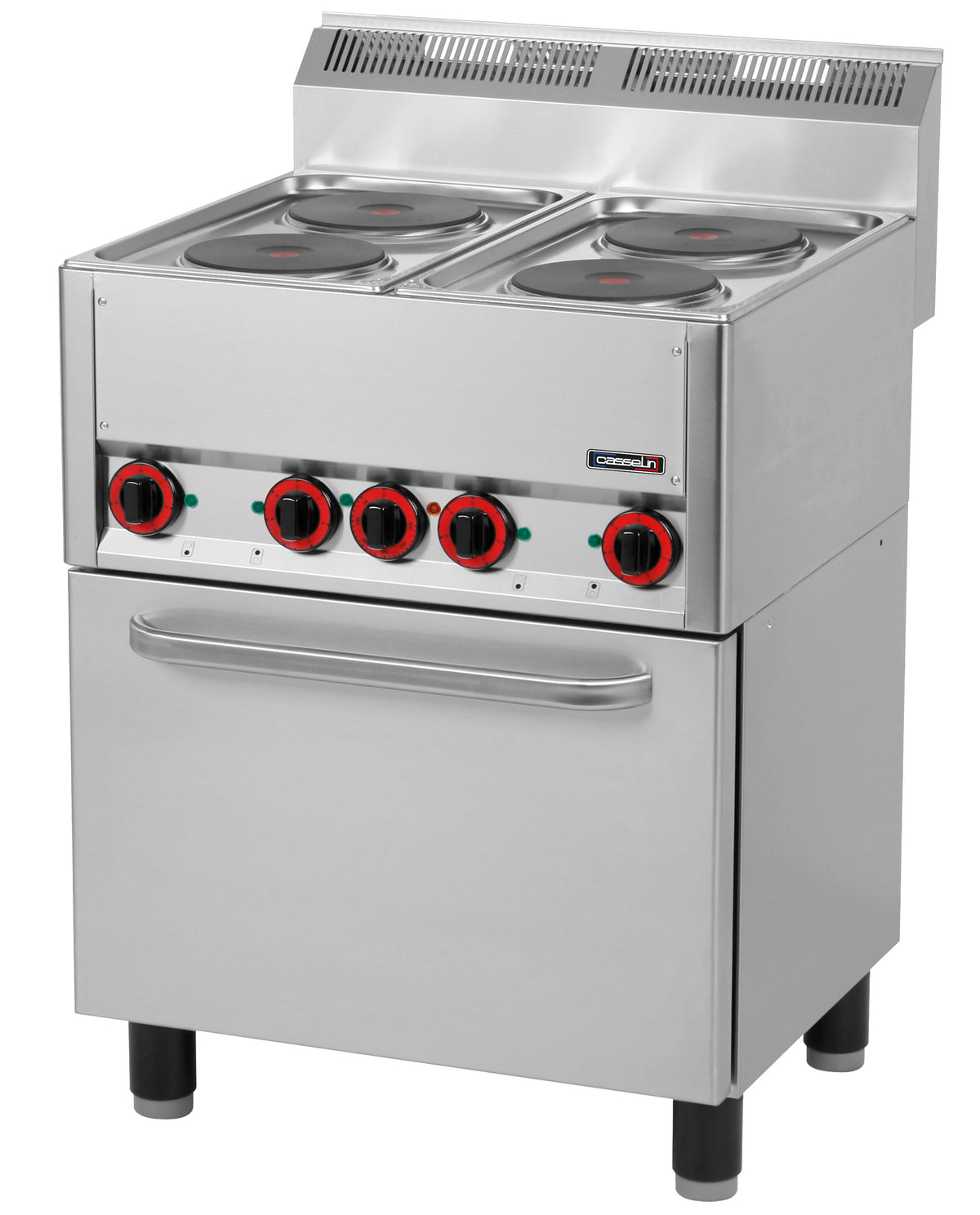 Elektroherd 4 Kochplatten mit Elektro-Umluftofen GN 1/1 66