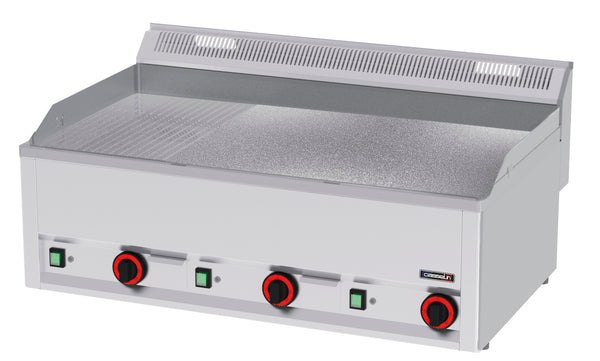 Grillplatte gerillt strukturiert verchromt 99
