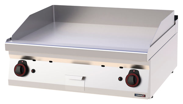 Gas-Grillplatte glatt verchromt 80