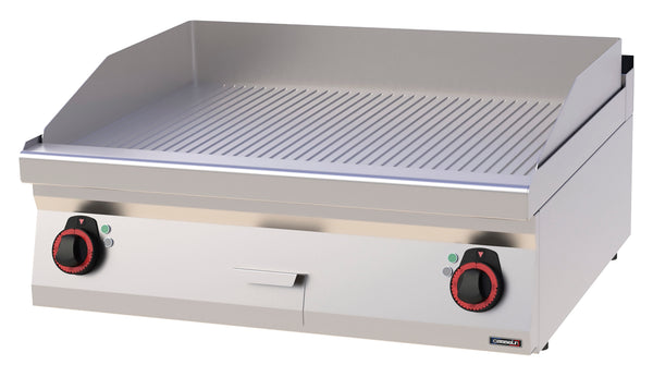 Grillplatte gerillt Gusseisen 80