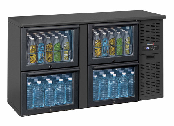 Barkühlschrank 2 x 2 Glasschubladen