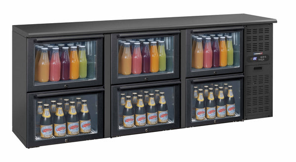 Barkühlschrank 3 x 2 Glasschubladen
