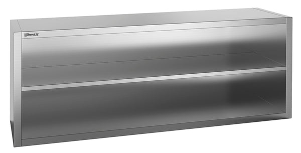 Wandhängeschrank Edelstahl offen 1400 mm