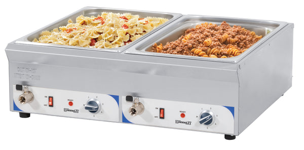 Doppel-Bain-Marie mit Ablasshahn GN 1/1 - 100 mm