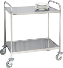 Edelstahlwagen 2 Ablagen