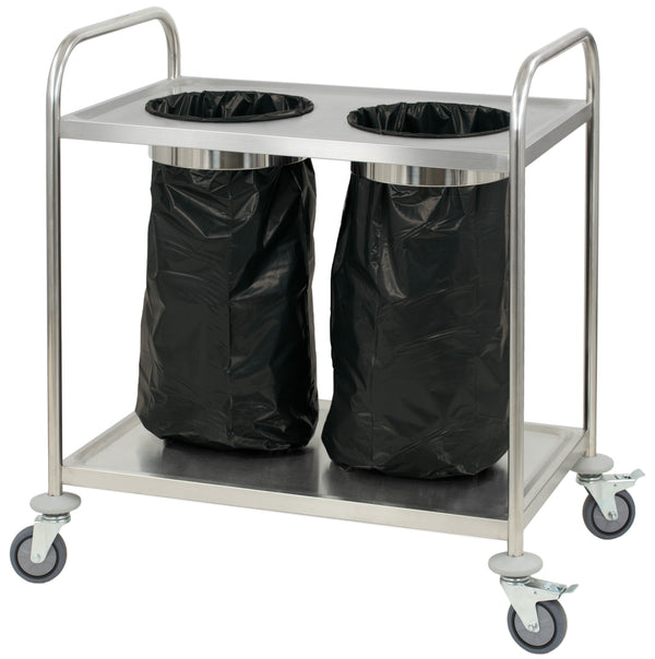 Müllsackwagen Edelstahl