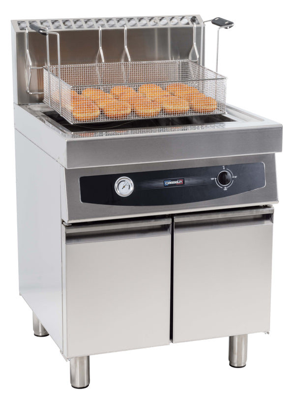 Gas-Gebäckfritteuse mit Unterschrank 35 Liter