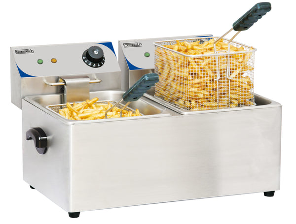 Elektro-Fritteuse 2 x 4 Liter