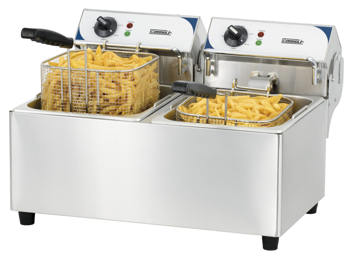 Elektro-Fritteuse 2 x 7 Liter