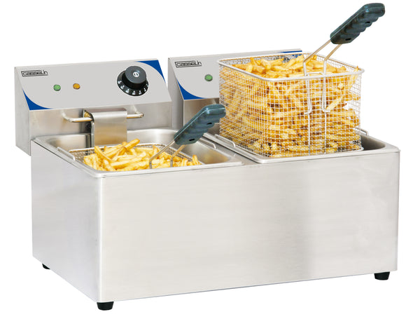 Elektro-Fritteuse 2 x 8 Liter