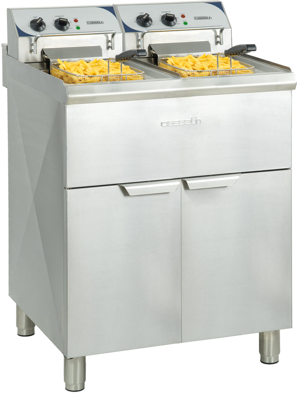 Elektro-Standfritteuse 2 x 10 Liter Hochleistung