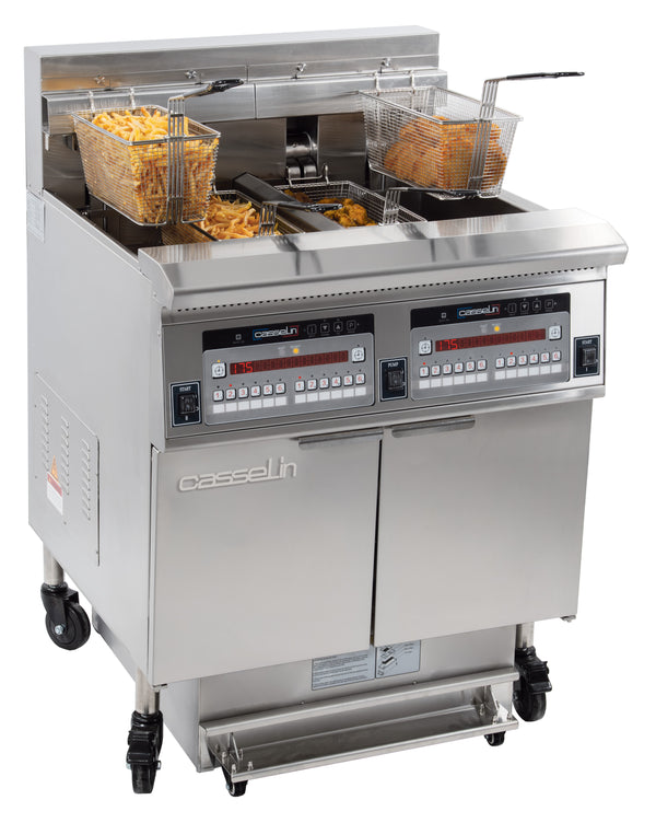 Elektro-Fritteuse mit Filtration 2 x 22 Liter
