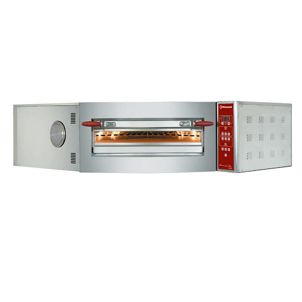 Diamond Elektrischer Ofen, Eck-Model, 1 Kammer, 8 Pizzen Ø 350 mm