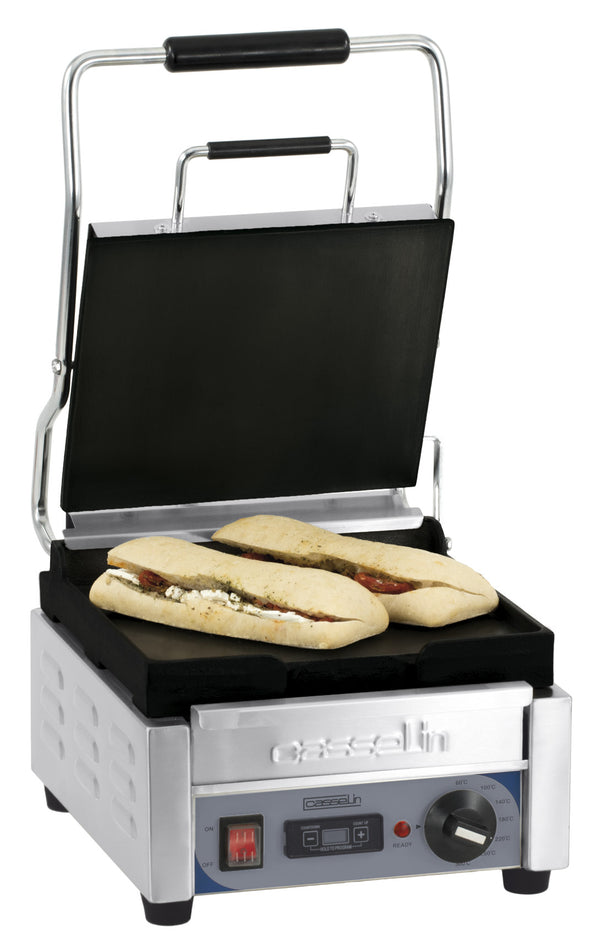 Kontaktgrill Premium klein Platten glatt - glatt mit Timer