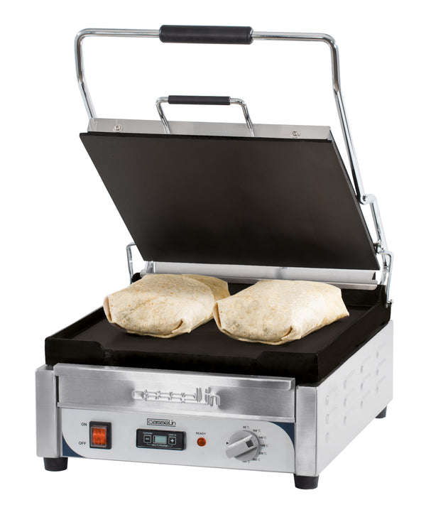 Kontaktgrill Premium Platten glatt - glatt mit Timer - XL
