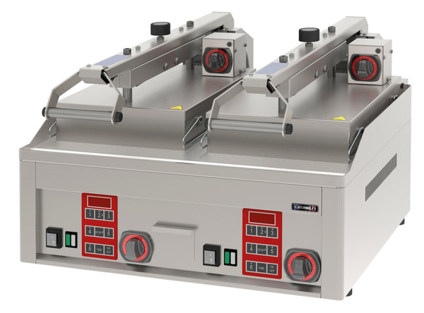 Elektro-Kontaktgrill Clam - halbautomatisch doppelt
